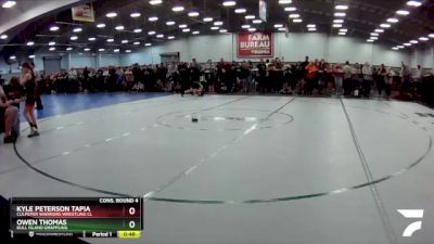 78 lbs Cons. Round 4 - Owen Thomas, Bull Island Grappling vs Kyle Peterson Tapia, Culpeper Warriors Wrestling Cl