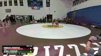 117-127 lbs Semifinal - Rebekah Anderson, Moorcroft Mat Masters Wrestling Club vs Isabel Kuegeler, Riverton USA Wrestling