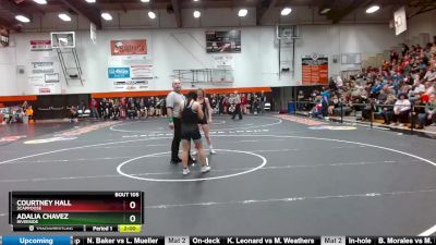 115 lbs Quarterfinal - Courtney Hall, Scappoose vs Adalia Chavez, Riverside