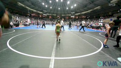 52 lbs Round Of 32 - Allister Hunter, Owasso Takedown Club vs Easton Houck, Norman Grappling Club