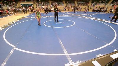 74 lbs Rr Rnd 3 - Grayson Hazen, Woodland Wrestling Club vs Paityn McCann, Lady Outlaw Wrestling Academy