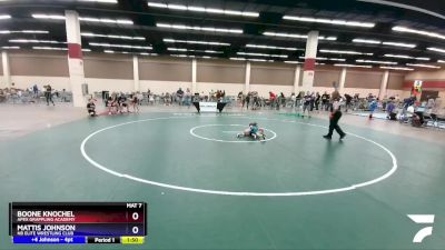 49 lbs 3rd Place Match - Boone Knochel, Apex Grappling Academy vs Mattis Johnson, NB Elite Wrestling Club