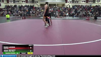 141-147A 1st Place Match - Noah Beckett, Waverly-Shell Rock vs Evan Lansing, Drexler
