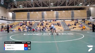 170 lbs Round 3 (6 Team) - LUCAS RICKETTS, UNION COUNTY vs COURTNEY RIDER, MIDWEST RTC