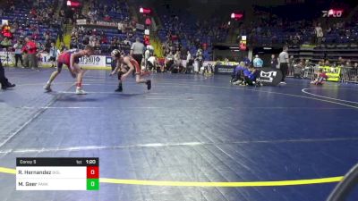 65 lbs Consy 5 - Ryder Hernandez, Biglerville vs Mason Geer, Parkland