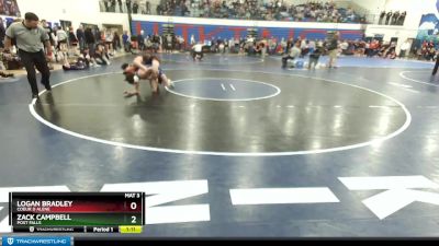 126 lbs Cons. Round 4 - Logan Bradley, Coeur D Alene vs Zack Campbell, Post Falls