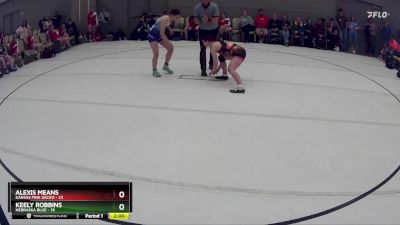 143 lbs Round 3 (8 Team) - Alexis Means, Kansas Pink Gecko vs Keely Robbins, Nebraska Blue