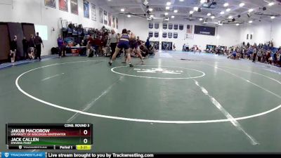 197 lbs Cons. Round 3 - Jack Callen, Stevens Point vs Jakub Maciorow, University Of Wisconsin-Whitewater