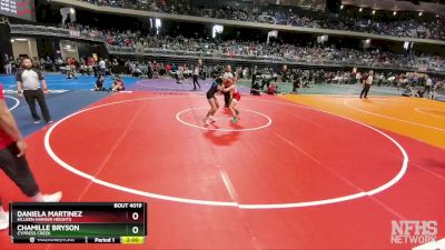 6A 114 lbs Champ. Round 1 - Chamille Bryson, Cypress Creek vs Daniela Martinez, Killeen Harker Heights