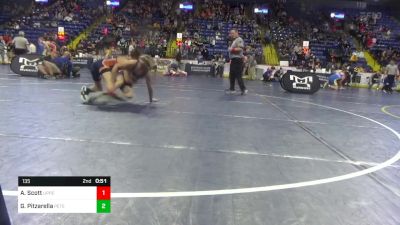 124 lbs Quarterfinal - Kevin Gerheart, Pocono Mountain vs Owen Clark, Palmyra