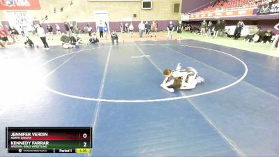 100 lbs Semifinal - Jennifer Verdin, North Dakota vs Kennedy Farrar, Arizona Girls Wrestling