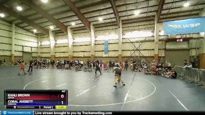 140 lbs Semifinal - Kahli Brown, Idaho vs Coral Averett, Oregon