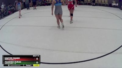 123 lbs Round 5 (8 Team) - Sawyer Swarm, Nebraska Red vs Makenna Duran, Oregon Girls