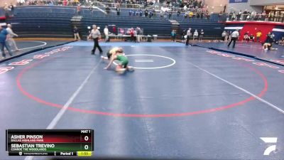 113 lbs Champ. Round 1 - Sebastian Trevino, Conroe The Woodlands vs Asher Pinson, Dallas Highland Park