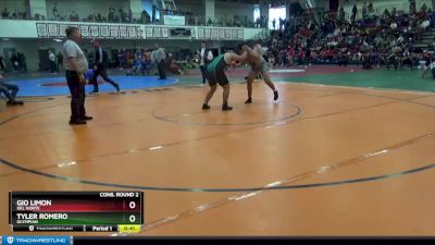 220 lbs Cons. Round 2 - Tyler Romero, Olympian vs Gio Limon, Del Norte