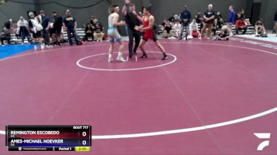 138 lbs Quarterfinal - Remington Escobedo, CA vs Ames-Michael Hoevker, CA