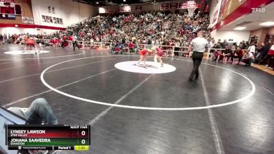 130 lbs Quarterfinal - Johana Saavedra, Evanston vs Lynsey Lawson, Star Valley