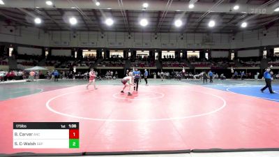 175 lbs Round Of 16 - Brady Carver, Academy Of The New Church vs Shane Cartagena-Walsh, St. Benedict's Prep