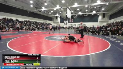 160 lbs Cons. Round 7 - Noah Zuniga, Trabuco Hills vs Edvin Sanchez, St. John Bosco