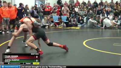 DIVISION 7 lbs Round 1 - Justin Murphy, Waukon vs Tyler Zimmer, Nashua-Plainfield