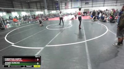 126 lbs Cons. Round 3 - Christian Hartz, Guerrilla Wrestling (GWA) vs Ayden Duncan, Norfolk