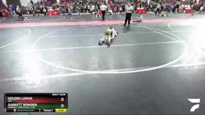 88 lbs Champ. Round 2 - Garrett Bowden, Kimberly Wrestling Club vs Holden Lomax, NGL