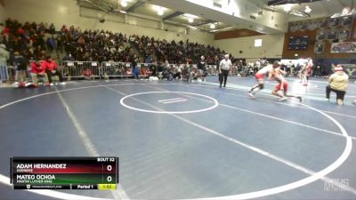 126 lbs Champ. Round 1 - Adam Hernandez, Hueneme vs Mateo Ochoa, Martin Luther King