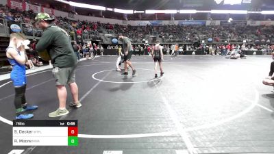 78 lbs Consolation - Sawyer Decker, Well Trained vs Roman Moore, Moen Wrestling Academy