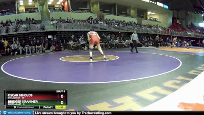 138 lbs Round 1 (6 Team) - Oscar Hinojos, Eaglecrest vs Bridger Krammer, Gretna East