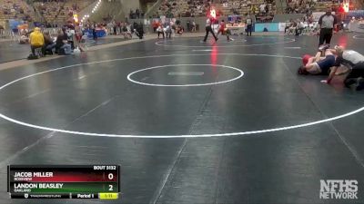 AA 132 lbs Quarterfinal - Landon Beasley, Oakland vs Jacob Miller, Rossview