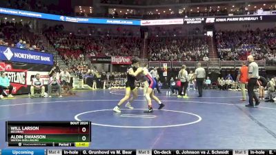 2A-120 lbs Champ. Round 1 - Aldin Swanson, Vinton-Shellsburg vs Will Larson, Decorah