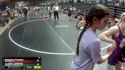 107 lbs Round 3 (4 Team) - Madison Stickrod, Team Iowa vs Alleena Johnson, Minnesota Storm Blue