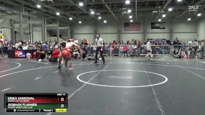 165 lbs Quarterfinal - Erika Sandoval, Dodge City Academy vs Siobhan Flanner, Raider Wrestling Club