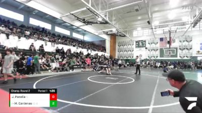 120 lbs Champ. Round 2 - Matthew Cardenas, Calvary Chapel (Downey) vs Jackson Panella, Yorba Linda