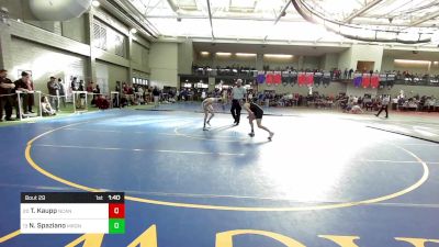 132 lbs Round Of 32 - Trey Kaupp, New Canaan vs Nicholas Spaziano, Morgan