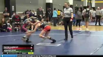 82 lbs Semis & Wb - Dilynn Albrecht, Badger Girls vs Adriana Kunz, Summit Wrestling Academy