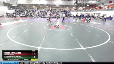 125 lbs Champ. Round 2 - Moses Hernandez, Missouri Valley vs Cevion Severado, Unattached Grand View (Iowa)