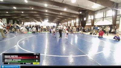 43 lbs Cons. Round 3 - Ridge Deeter, Northside Wrestling Club vs Brooks Atwood, Southern Utah Elite