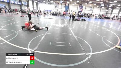 95 lbs Consi Of 16 #1 - Ashton Glasgow, GA vs Nick Weathersbee, GA