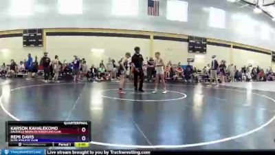 83 lbs Quarterfinal - Karson Kahalekomo, Daleville Broncos Wrestling Club vs Remi Davis, Elite Athletic Club