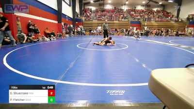 70 lbs Consi Of 8 #2 - Gabriel Shuemake, Pirate Wrestling Club vs Pattrick Fletcher, Brushy Wrestling Club