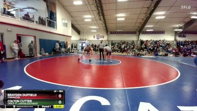 165 lbs Champ. Round 2 - Brayden Duffield, Torrington vs Colton Cutter, Lingle-Ft. Laramie/Southeast