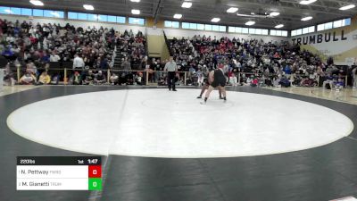 220 lbs Final - Nehemias Pettway, Fairfield Warde vs Mike Gianetti, Trumbull