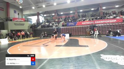 116 lbs Round Of 16 - Addison Saporito, Ottawa (Kan.) vs Avery Ashley, Oklahoma City