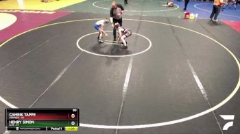 80 lbs Placement (4 Team) - Camrik Tappe, Staples vs Henry Simon, K-M