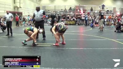 138 lbs Round 1 (4 Team) - Lanessa Ocampo, Beast Mode WA Pink vs Kiera Depinet, Beast Mode WA Green