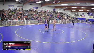 114 lbs Semifinal - Kaden Torres, Culver vs Zane Hill, Legacy Elite Wrestling Club