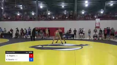 86 kg Round Of 64 - Caden Rogers, Lehigh Valley Wrestling Club vs Kyle Swartz, West Point Wrestling Club