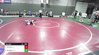 74 lbs Rr Rnd 3 - Lake Sharpe, Oakley Wrestling Club vs Eben Savage, Midwest Destroyers