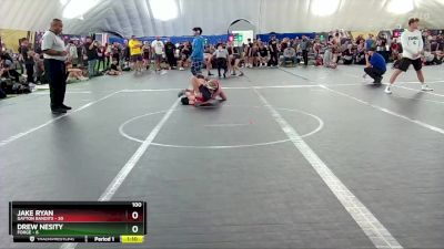 100 lbs Round 3 (8 Team) - Jake Ryan, Dayton Bandits vs Drew Nesity, FORGE